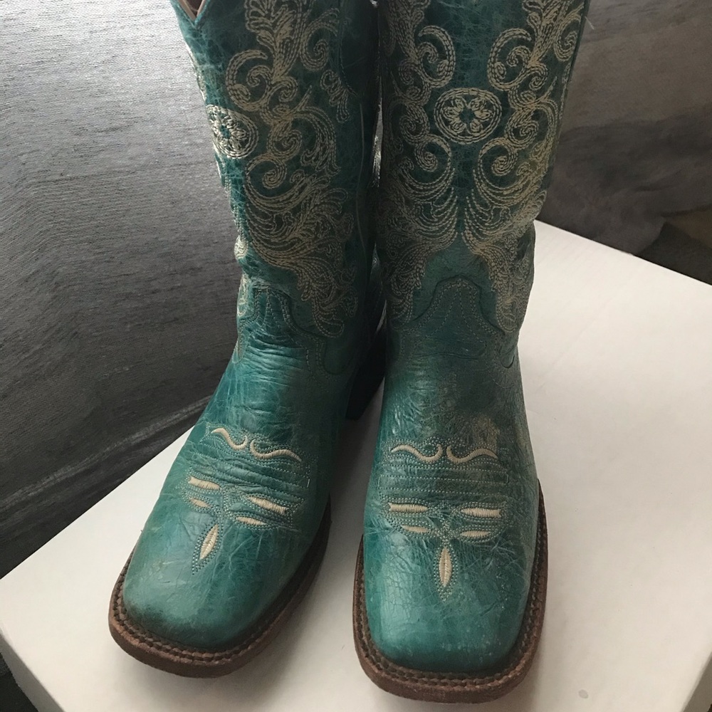 Ferrini Turquoise Womens Cowboy Boots